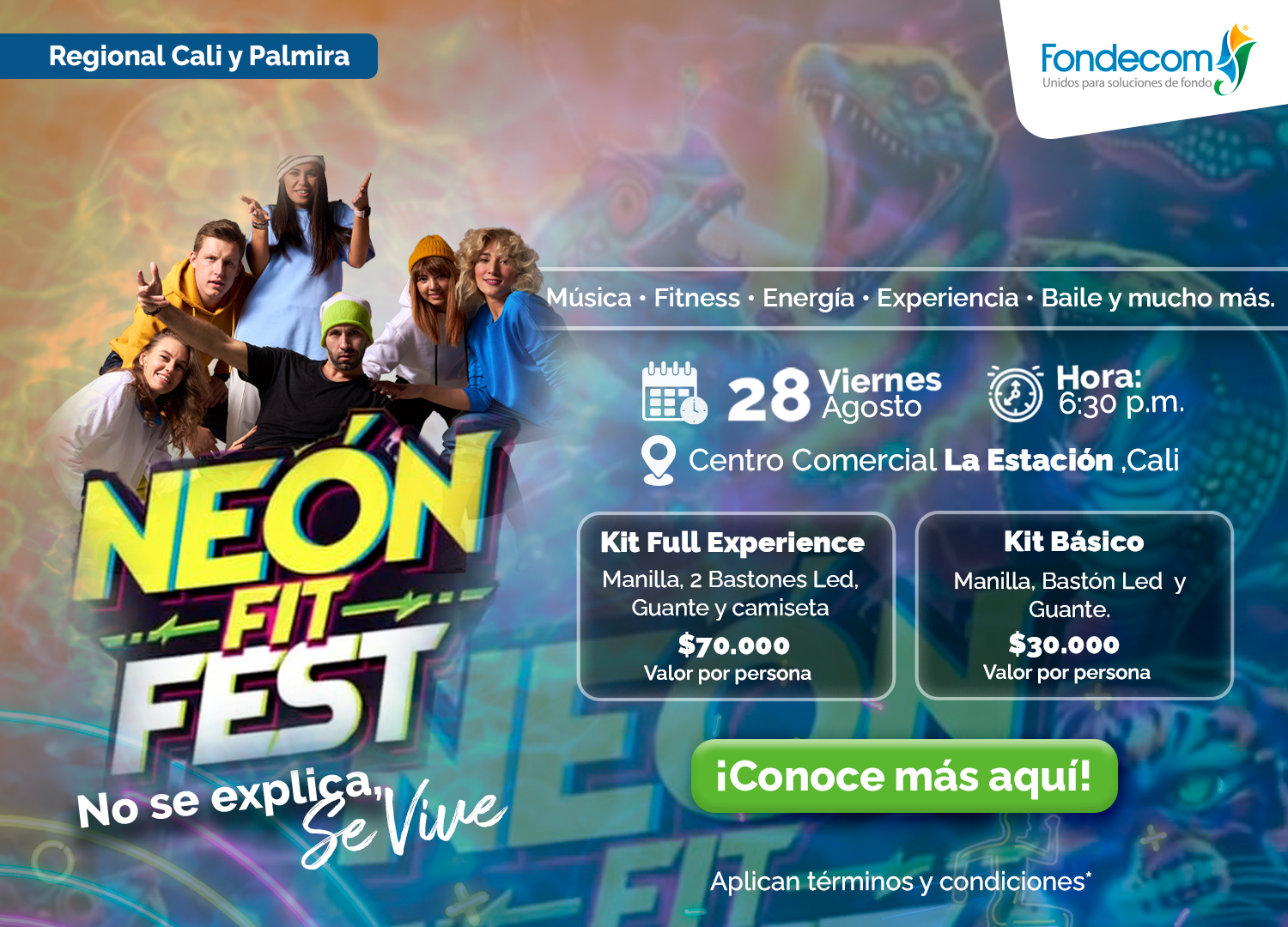 Banner pequeño neon fest
