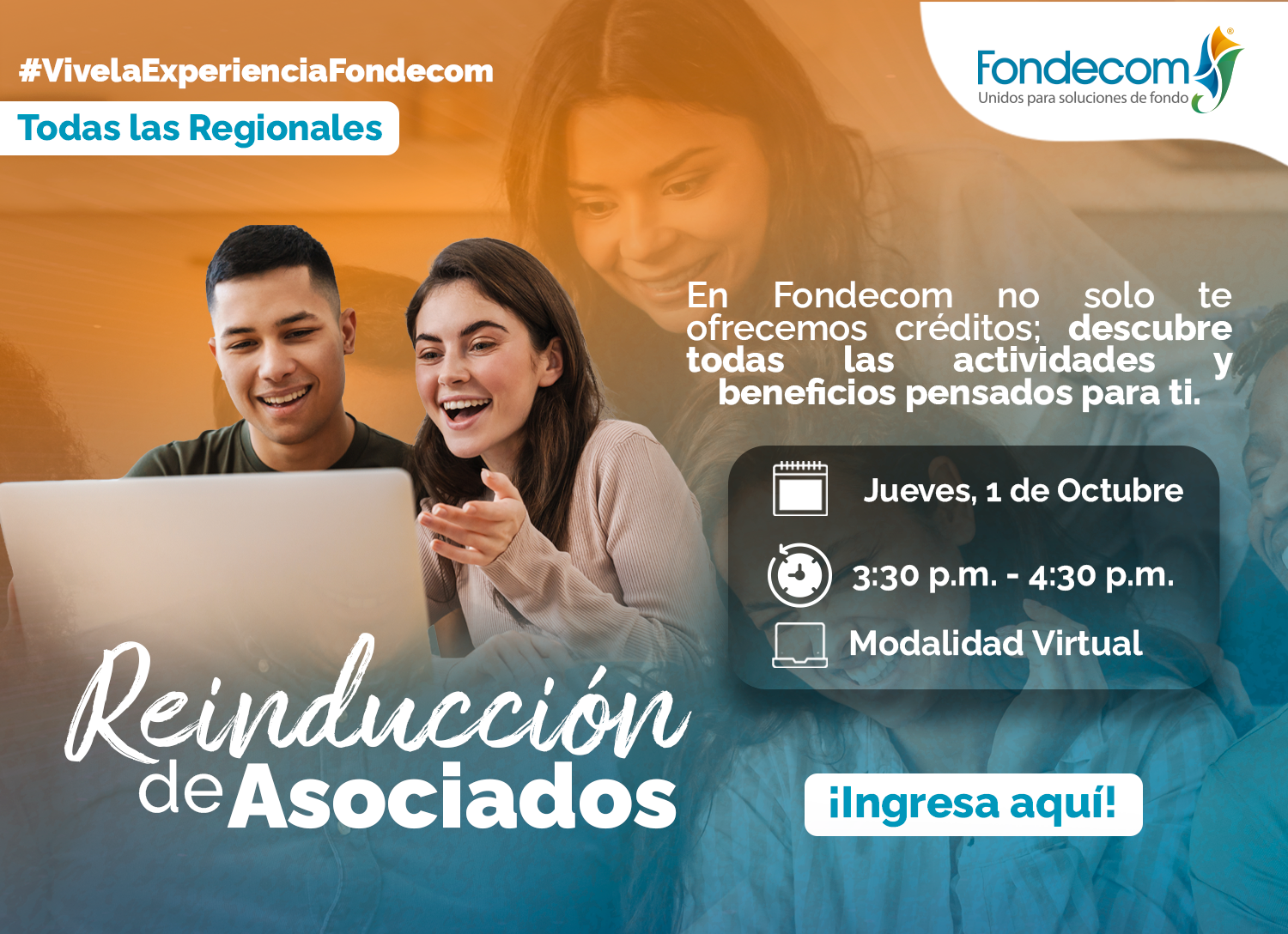 Reinducción de Asociados Octubre Banner Pequeño